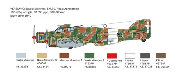 Italeri 1/72 Sm.79 — image 5 of 11
