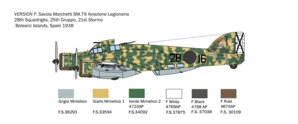 Italeri 1/72 Sm.79 — image 4 of 11