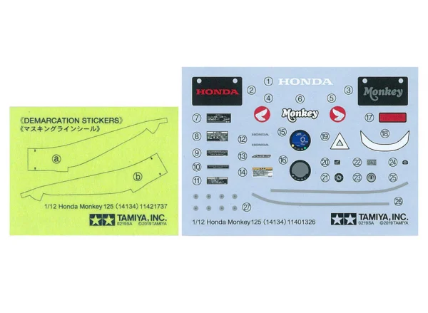 Tamiya 1:12 Honda Monkey 125