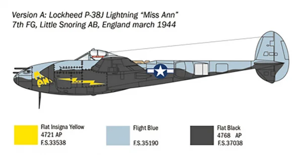 Italeri P-38J Lightning — image 8 of 12