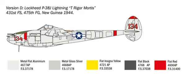 Italeri P-38J Lightning — image 5 of 12