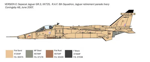 Italeri Sepecat Jaguar Gr.1-3 Raf Service — image 4 of 12