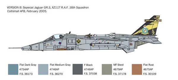 Italeri Sepecat Jaguar Gr.1-3 Raf Service — image 7 of 12