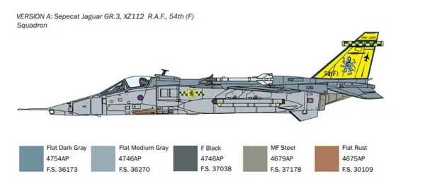 Italeri Sepecat Jaguar Gr.1-3 Raf Service — image 8 of 12