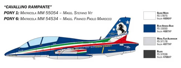 Italeri Aermacchi Mb-339 60Th P.A.N Annv — image 5 of 13