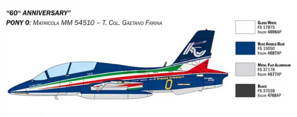 Italeri Aermacchi Mb-339 60Th P.A.N Annv — image 9 of 13