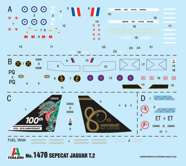 ITALERI RAF Jaguar T.2 Trainer — image 3 of 9