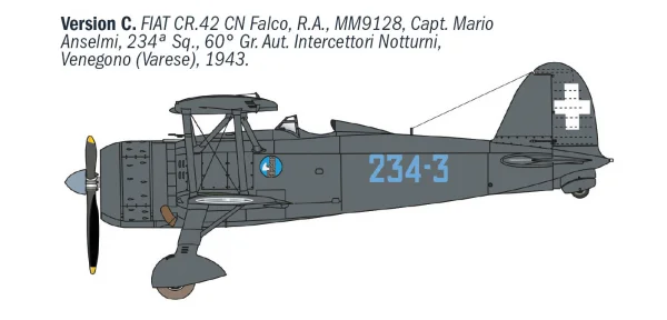Italeri FIAT CR.42 CN “Falco” Night Fighter — image 7 of 9