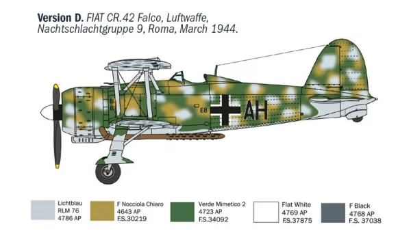 Italeri FIAT CR.42 CN “Falco” Night Fighter — image 4 of 15
