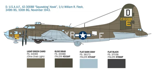 Italeri B-17F Flying Fortress — image 4 of 15