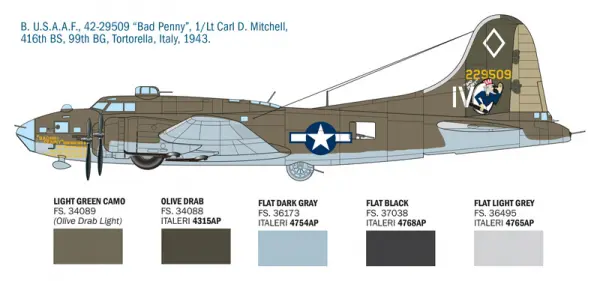 Italeri B-17F Flying Fortress — image 2 of 17