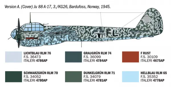 Italeri Junkers Ju 88 A-17 Torpedo Bomber — image 12 of 18