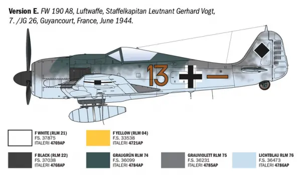 Italeri Focke-Wulf Fw 190 A-8/F Aces — image 16 of 16