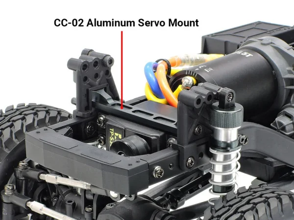 Tamiya CC-02 Aluminium Servo Mount
