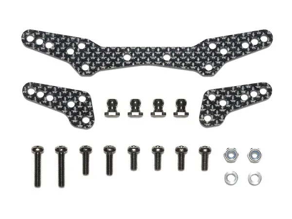 Tamiya DT-04 Carbon Damper Stay Set — image 2 of 2