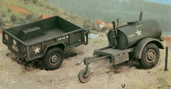 Italeri 250 Gal.S Tank Trailer And M101 Car