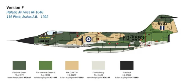 Italeri F-104G Recce Upgraded Edition