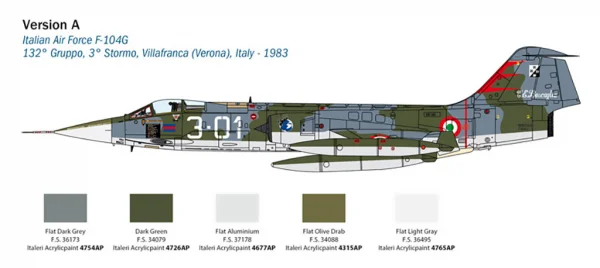 Italeri F-104G Recce Upgraded Edition