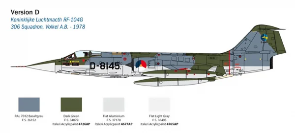 Italeri F-104G Recce Upgraded Edition