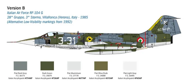 Italeri F-104G Recce Upgraded Edition
