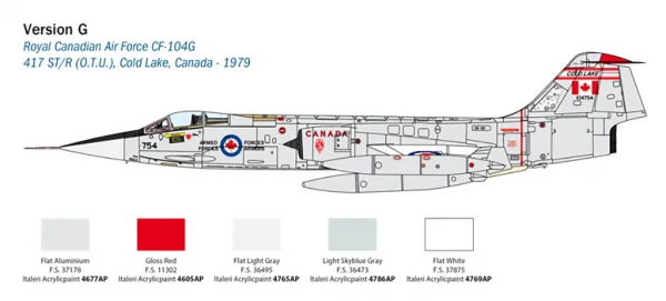 Italeri F-104G Recce Upgraded Edition