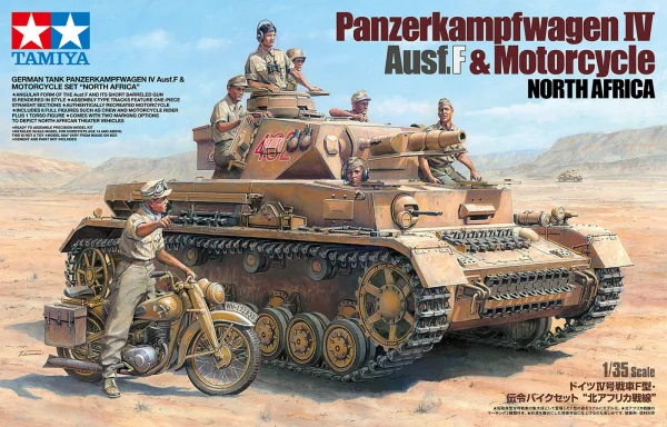 Tamiya Iv.F + Motorcycle N. Africa