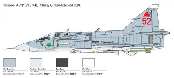 Italeri Saab Ja 37 Jaktviggen — image 9 of 13