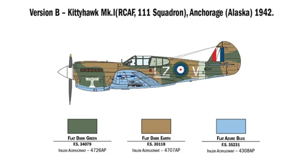 Italeri 1/48 Raf P-40E/K Kittyhawk — image 10 of 15