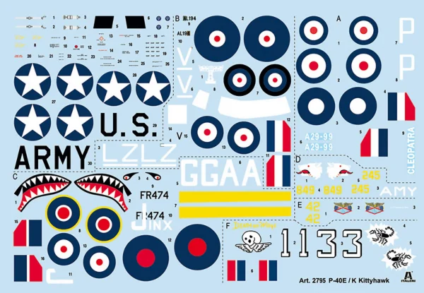 Italeri 1/48 Raf P-40E/K Kittyhawk — image 12 of 15