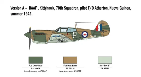 Italeri 1/48 Raf P-40E/K Kittyhawk — image 11 of 15