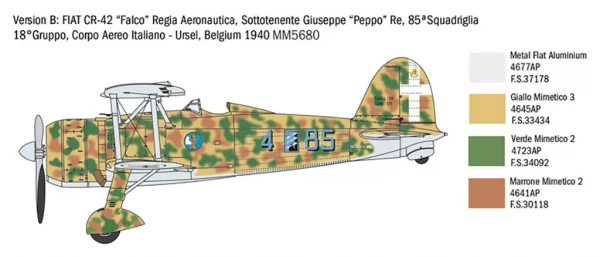 Italeri Fiat Cr.42 Battle Of Britain 80Th — image 4 of 13
