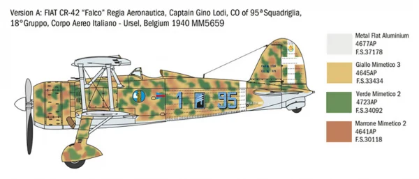 Italeri Fiat Cr.42 Battle Of Britain 80Th — image 9 of 13