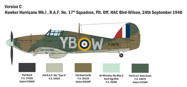 Italeri Raf Hurricane Mk I — image 7 of 13
