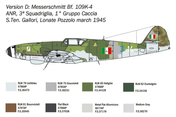 Italeri BF 109 K-4
