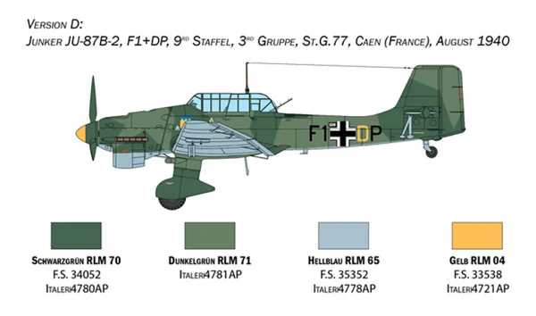 Italeri Ju 87B Stuka Battle Of Britain 80Th — image 2 of 14
