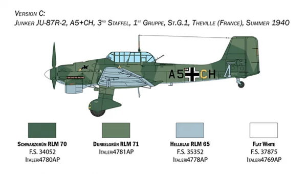 Italeri Ju 87B Stuka Battle Of Britain 80Th — image 3 of 14
