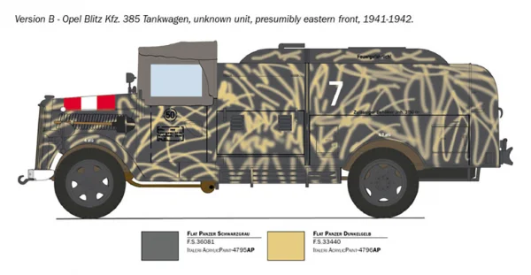 Italeri Opel Blitz Tankwagen Kfz 385 — image 8 of 14