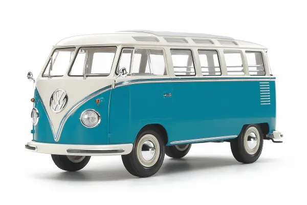 Tamiya 1/24 Volkswagen Type 2 (T1) Blue & White (Clic Loc) — image 3 of 7
