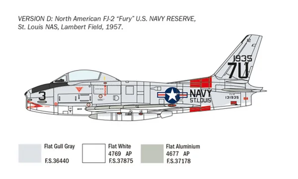 Italeri North American Fj-2/3 Fury — image 6 of 13