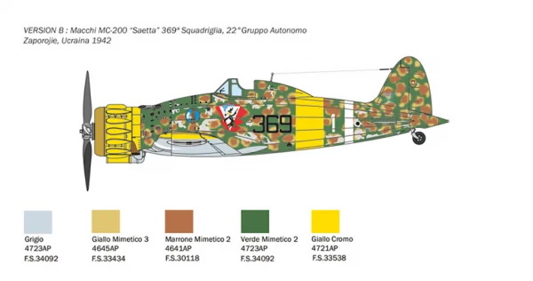 Italeri Macchi Mc 200 1A Serie — image 7 of 12