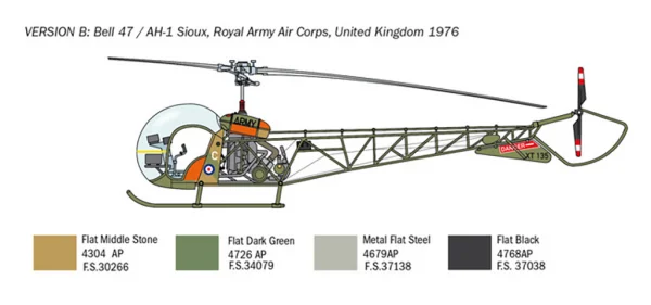 Italeri Oh-13 Sioux Korean War