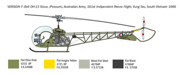 Italeri Oh-13 Sioux Korean War
