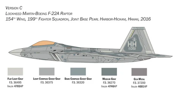 Italeri F-22A Raptor — image 12 of 12