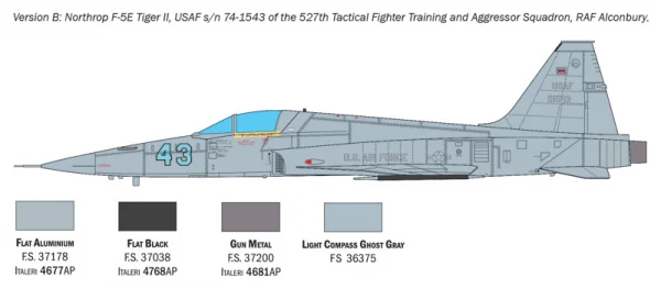 Italeri Northrop F-5E Tiger II — image 6 of 11