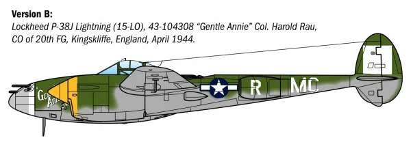 Italeri P-38J E.T.O. — image 3 of 8