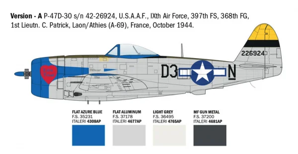 Italeri P-47D Thunderbolt (E.T.O.) &mdash; image 9 of 16