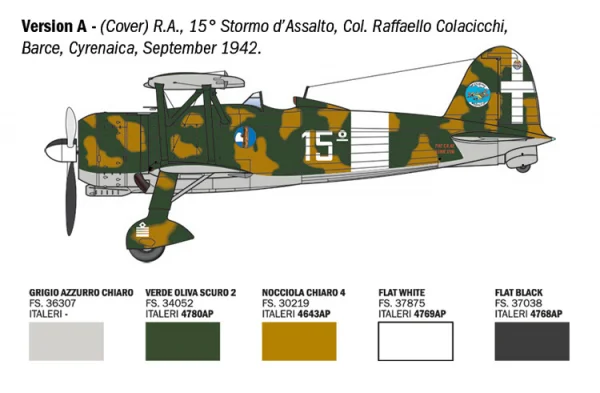 Italeri FIAT CR.42 Falco Assault/Night Fighter — image 4 of 12