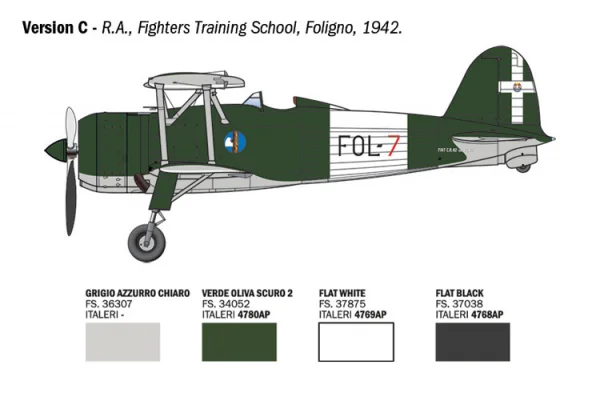 Italeri FIAT CR.42 Falco Assault/Night Fighter — image 3 of 12