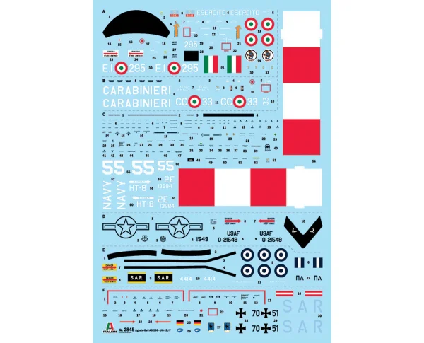 Italeri AB.205 / UH-1D SAR Search & Rescue Helicopter