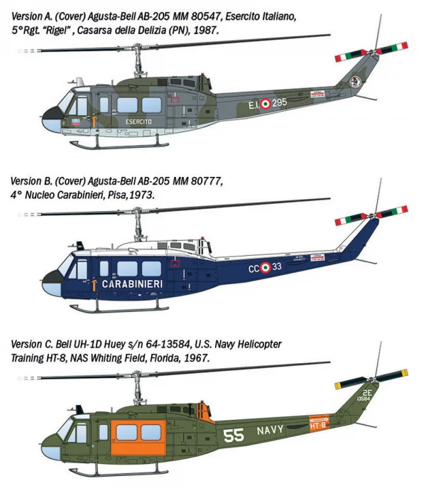 Italeri AB.205 / UH-1D SAR Search & Rescue Helicopter